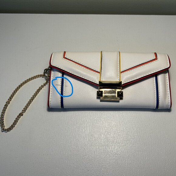 Michael Kors Whitney Large Rainbow Quilted Leather Chain Wallet - Picture 3 of 8